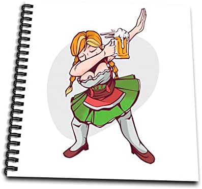 3drose Cassie Peters Digital Art - Oktoberfest Dabbing Woman - Livros de desenho