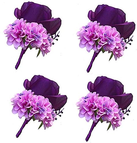 Weddingbobdiy boutonniere Butrofoles broomsman noivo Melhor homem Rose Wedding Flowers Acessórios do baile de promoção