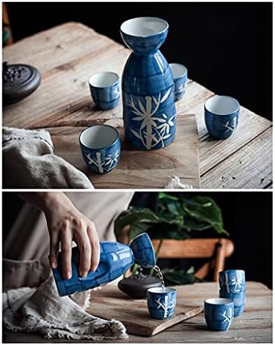 GGEBF SAKE SERVIÇÃO Conjunto de porcelana artesanal de porcelana de porcelana