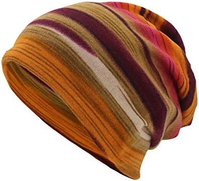 Chapéu de cachecol desmaia para homens homens magra 2 em 1 lenço à prova de vento chapéus respiráveis ​​listras coloridas