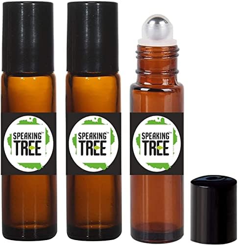 Nadel Tree 10ml Premium Premium vazio reabasteável Roll reutilizável em garrafas de vidro para óleos essenciais, perfumes
