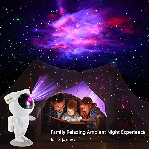Astronaut Light Projector Kids Star Galaxy Night Light, Galaxy Light Star Projector com Timer Remote, 8 Modos de Nebula