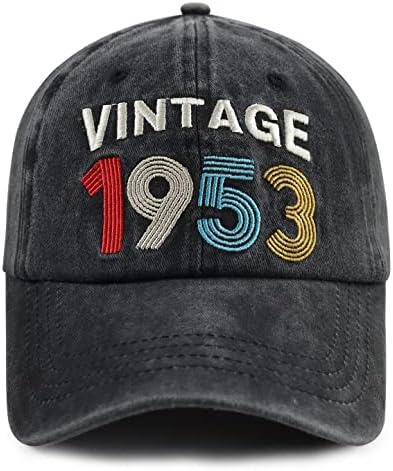GXAXYUPE 70º Capinho de beisebol para homens para homens, levou 70 anos para parecer um bom chapéu bordado engraçado ajustável