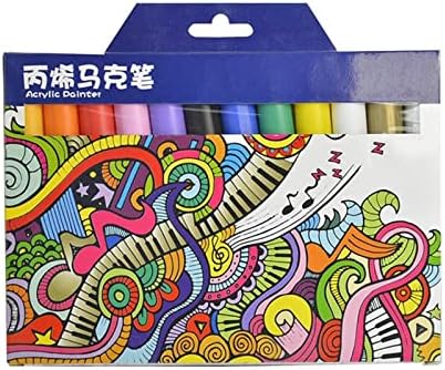 Ylyajy Colors Acrílico Marcador de caneta Marcador de caneta para pichações de vidro de vidro Pintura de arte cerâmica Desenho de desenho de desenho caneta