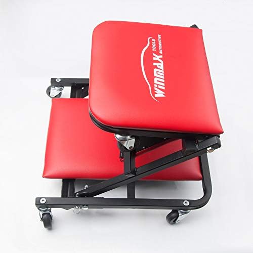 Wintools 41 Dobável Dobrável Z Creeper Seat Mechanics Garage 2 em 1 bancada de trabalho