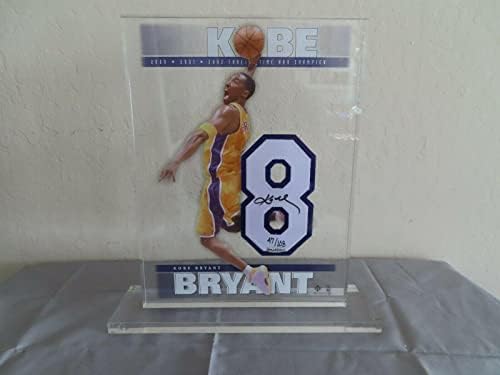 Kobe Bryant assinou números flutuantes raros edição limitada UDA CoA 47/108 - fotos autografadas da NBA