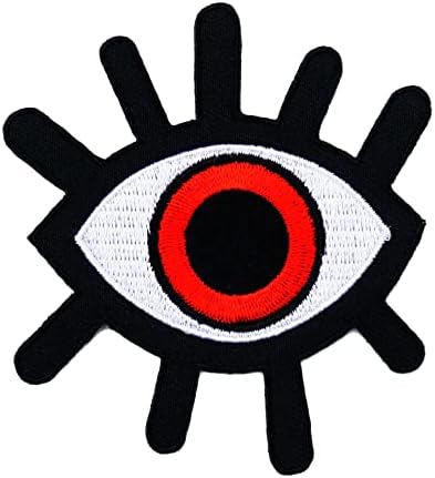 Eye Eye Iron on Patch Love Earth Iron on Patch Wicca Retro Sign