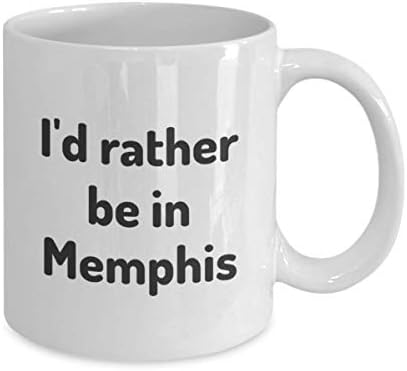 Prefiro estar em Memphis Tea Cup Viajante Coleador de trabalho Gift Gift Tennessee Travel Mug Present