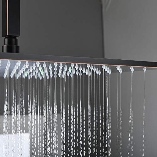 Sistema de chuveiro Ayivg Bronze Bronze 12 polegadas chuva LED chuveiro chuveiro Cabeça Banheiro