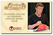 Sylvester Stallone autografou Rocky Everlast Boxing Glove