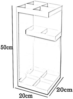 Rack de suporte de guarda -chuva, com titular de guarda -chuva quadrado de partição para escritório, casa, suporte gratuito para bengalas, bengalas, à prova de ferrugem