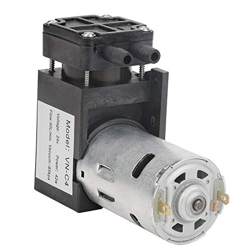 Akozon Oilless Vacuum Pump DC24V Mini Small Oilless Vacuum Bomba -85kpa ​​Fluxo 40l/min para ar a gás