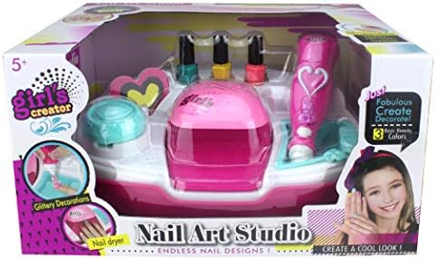 Joysae Nail Art Studio, Pedicure and Manicure Kit - meninas de 5 a 10 anos