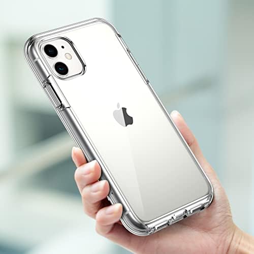 CoolQo Compatível com o estojo do iPhone 11 e [2 x Protetor de tela de vidro temperado] Para uma cobertura de corpo inteiro