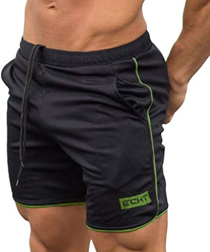 Shorts de compressão com shorts de bolso de bolso de bolso de bodybuilding treino de exercícios fitness masculino masculino