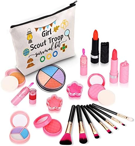 ZJXHPO Scout Troop Sobrevivência Kit Scout Troop Gift Fim do ano Presente Power Power Cosmetic Bag Scout Tropa Makeup Saco com zíper