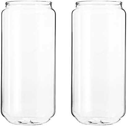 Doitool Clear Coffee Caneca Cerveja de Caça Vicola Tumbler 2pcs Clear Bebendo Copo de Vidro para Drrilhas de Café gelado Chegada de água Rim para restaurantes em casa 700ml Clear Glasses