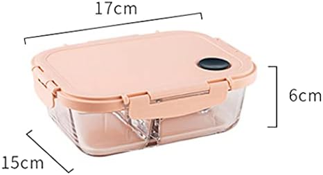 AllMro Lunch-Box Glass Legal Fresh Keeping Box for Family, com a tampa, pode ser usado como uma caixa de bento
