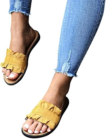 Sapatos femininos Slippers Roman Summer para sandálias externas sandálias planas sandálias de conforto de conforto em sandálias para mulheres sandálias elegantes