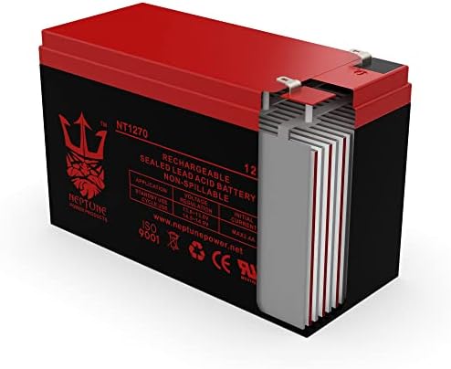 Substituição de Netuno para energia Sonic Novo 12V 7ah LEAD ACOD ACOD BATERIA RECUHARGELECIDO Usado no alarme de incêndio de segurança