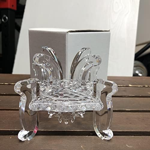 Stand acrílico para 6-12 cm Bola de cristal transparente Exibição de vidro de vidro de vidro Holder Desktop Ornament Gift