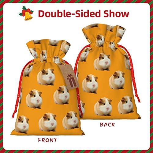 Aunsttern Drawstrings Sacos de presentes de Natal para guinea fofa-pigs apresenta sacos de embrulho sacos de embrulho de presente
