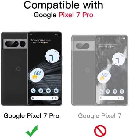 Caso Jetech para o Google Pixel 7 Pro 6,7 polegadas, capa para choques de telefone, anti-arranhão de volta