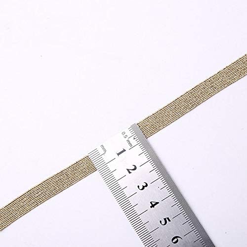 Herrmosa 3mm 6mm 9mm de 9 mm prateado de alta banda elástica de costura elástica compatível com faixa de borracha fiat faix de faixa de corda esticada fita elástica