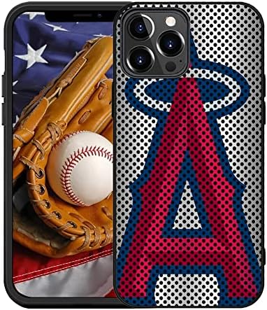 Para fãs de beisebol anjo, capa de estojo compatível com o iPhone 12 Pro Max, Slim Protective Back Case Gift para menino, menina, pai