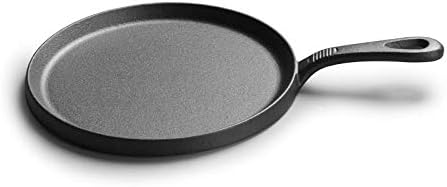 CZDYUF 25cm espessado grade de ferro fundido Crepe Pan omelete Panqueca Griddles Home Home Grill Pan Round BBQ Placa única