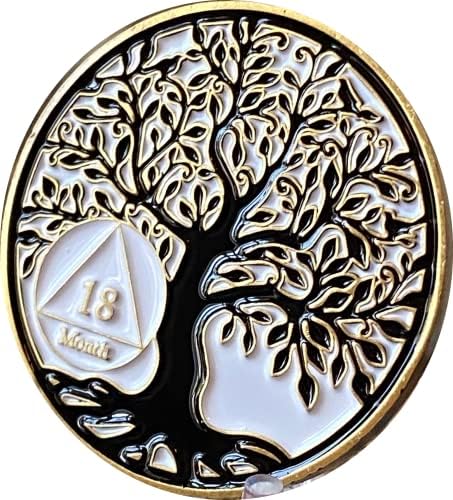 Recoverychip de 18 meses AA Medallion Tree of Life Serenity Oração Medallion Coin