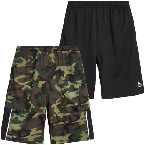 Shorts ativos de garotos rbx - shorts de basquete atléticos