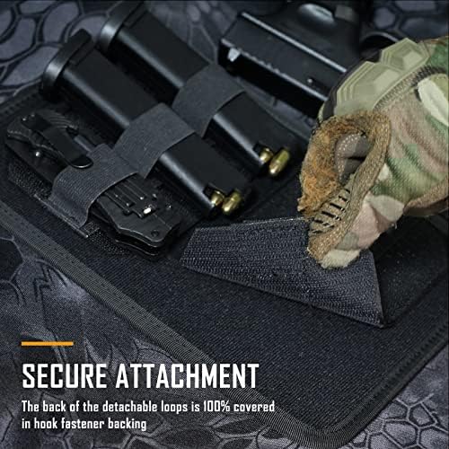 Wynex Tactical Bag Insert Elastic title, gancho de painel de loop elásticos modular e loop organizador de bolsa Inserir acessório com