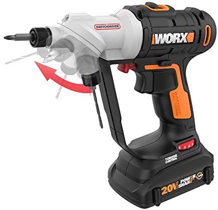 WORX WX176L 20V POWER COMPARTH SWITCHDRIVER 1.5AH 2-em 1 Drill e driver sem fio