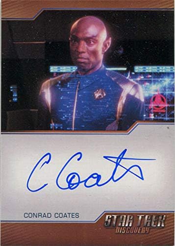 Star Trek Discovery Temporada 1 Cartão de autógrafo Conrad Coates como almirante Terral