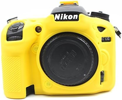 Câmera profissional de silicone CEARI Capa de abordagem de borracha Tampa protetora para Nikon D7100 D7200 Câmera SLR Digital - Black