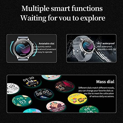 DeLarsy Smart Watch Ip67 Smartwatch Smartwatch Bluetooth CHAMADA DE BLUETHER 1.32 '' HD Touching Screen Sport Fitness