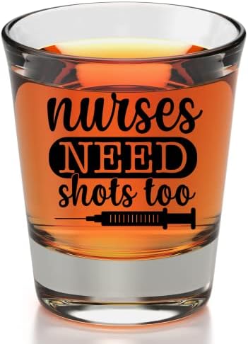 Presentes legais de enfermeira AF para mulheres - copo de vinho + copo para enfermeiras, médicos, melhor amiga, irmã, mãe, aniversário, Natal, estoques