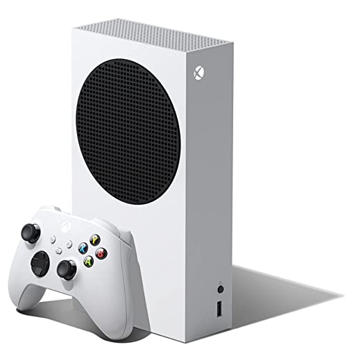 Microsoft Xbox Series S 512 GB SSD Console todos os digitais - Fortnite & Rocket League, Wireless Controller, resolução de jogos 1440p, até 120 fps, HDR, AMD Freesync, Skin do controlador