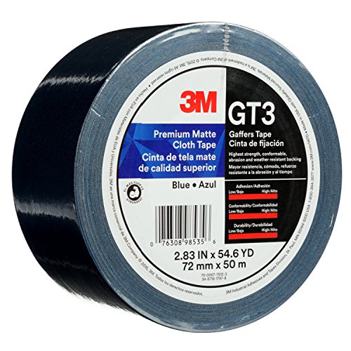 3m premium fita fosco fosco gt3, azul, 72 mm x 50 m, 11 mil