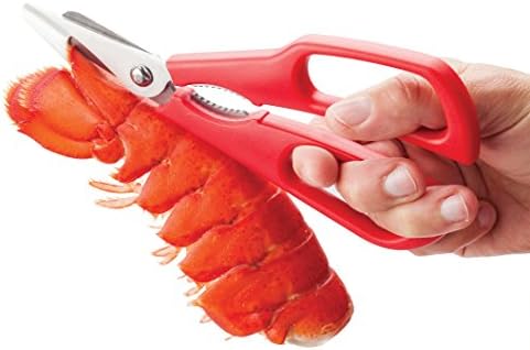 Joie Lobster Caranguejo frutos do mar tesouro, lâminas de aço inoxidável, 7,5 polegadas x 2,75 polegadas