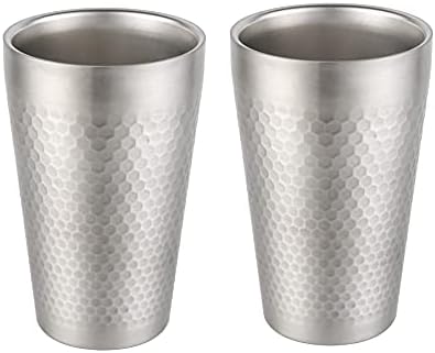 Copas de aço inoxidável de Wulisan xícaras de parede dupla de parede dupla bebendo xícaras de cerveja caneca de chá de café para escritório