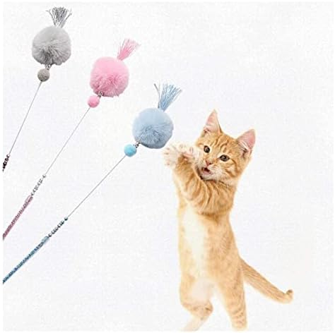 Lampppe Soft Toys 2pcs Cat Teaser Toy Toy Cat Wand Toy Toy Cat Toy Toy Funny Pet Teaser Stick Cat Plexh Plelight