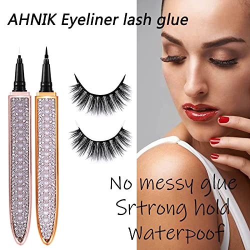 Ahnik Glue Pen Free Latex Adequado para olhos sensíveis cola de delineador de olho forte