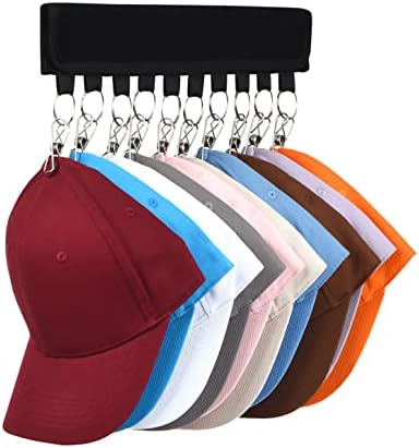 Organizador do Hat para Closet 1pcs - Suporte para Organizador de Cap para Hanger & Closet, 10 Caps Hat Hanger para Caps de beisebol