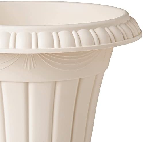 Arcadia Garden Products PL20BG Classic Tradicional Urna Planter Indoor/Outdoor, 10 x 12, bege bege