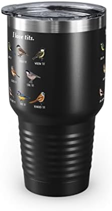 Genérico I Love Tits Watching Bird Bird Lover Caneca com cor dentro AO5E8p, branco