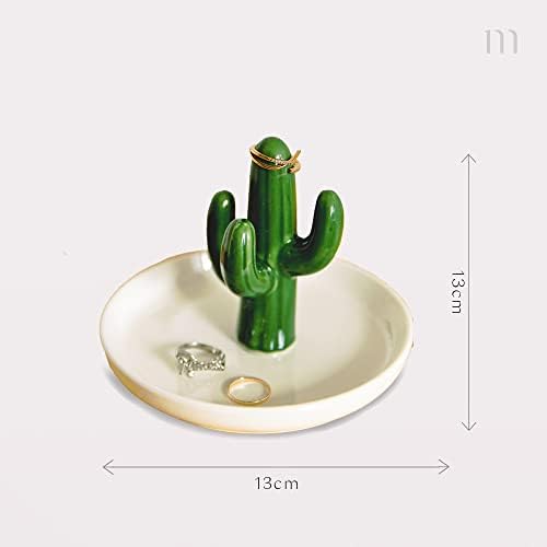 Mono Living Cactus Ring Setent para mesa de mesa de jóias do dia do dia de joalheria Decor Décé décor Decorações de bandeja