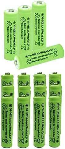 Gsuiveer Ni-MH AA AAA Baterias recarregáveis ​​600mAh 1.2V Bateria recarregável para luzes solares solares ao ar livre Lâmpada de jardim
