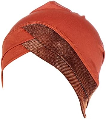 Womens Casual Chefe Capfe Capinho Mosco Muslim Turbano Caveira Caps Capaios de Gorros para Mulheres Capace de Turro da Mulher